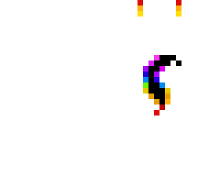 wolf tail base (rainbow gamer)