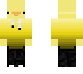 yellow gradient duck hoodie