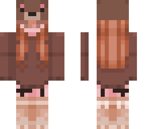 bear costume girl