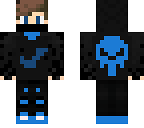 blue and black