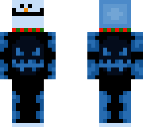 blue snowman