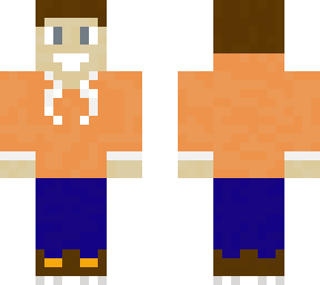 boy with orange hoodie