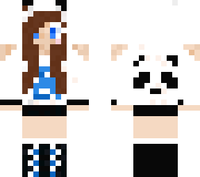 cute panda  girl