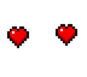double heart pixal art