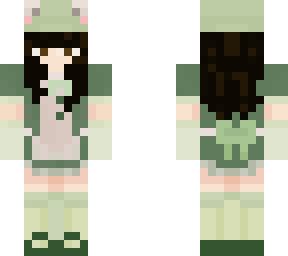 frog maid dress by pinkbanana but in brown hair and eyes!
