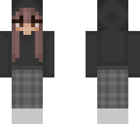 girl with black hoodie