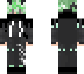 green hair cat boy