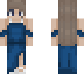 her blue dress