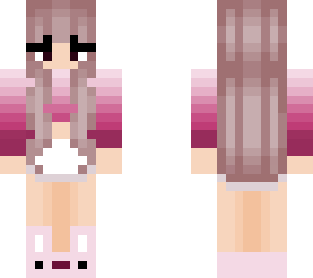 hey pink girl bunny slippers