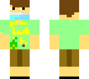 man with lucky charms shirt with mask