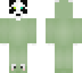panda in a frog onesie