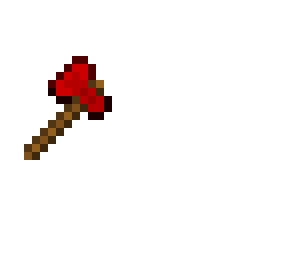 pixel art ruby axe