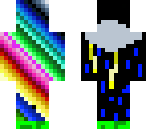 rainbow and storm