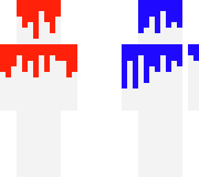 red and blue drip