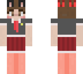 rel in his school girl outfit