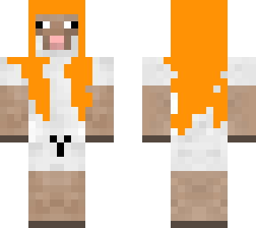 sheep with orange hair