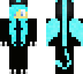 teal dragon girl