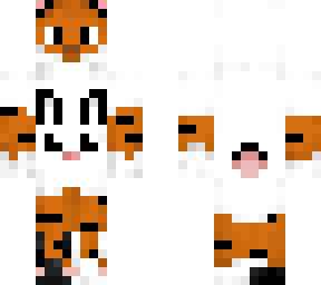 tiger with a bunny outfit