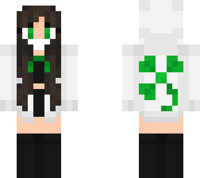 white outfit for clover
