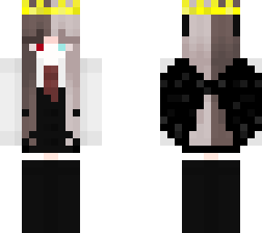 women in suit/ w/horns and wings?