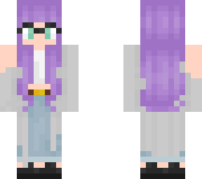 ~ writer's paradise ~ writer girl with purple hair ~
