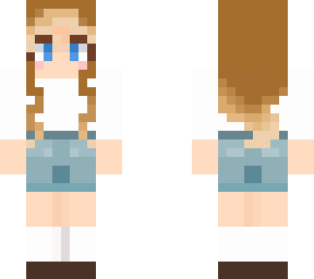alicja - school girl in a jean skirt