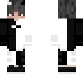 black and white