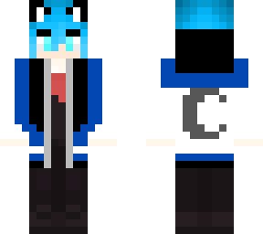 blue haired butler