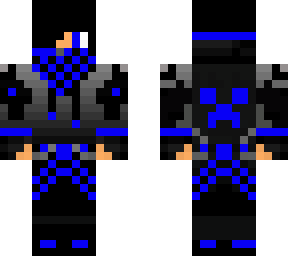 blue hoodie bandana checkered pattern