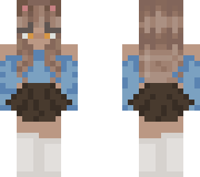 blue skirt