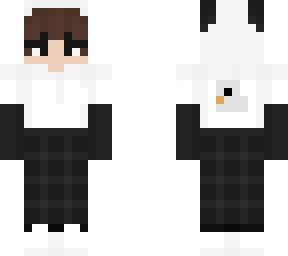 brown haired panda skin