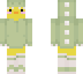 chicken with dino onesie