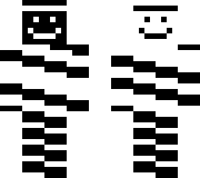 creepy black and white creature