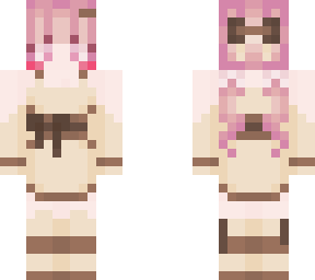 dress and pink pigtails (edit)
