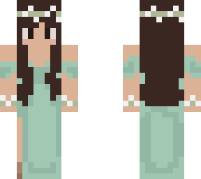 green dress