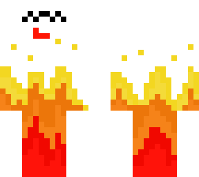 on fire