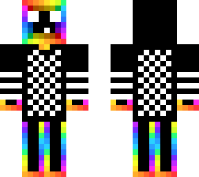 rainbow slime w/ hoodie