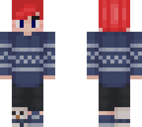 skenzxblade with couples blue sweater