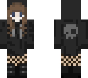 skull hoodie girl