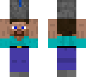 steve holding a cauldron