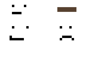 white man with faces