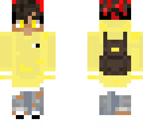yellow eboy with bloody hair