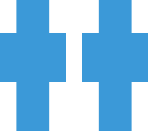 a blue skin