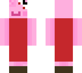 angry peppa with nike shoes