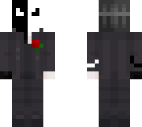 black white