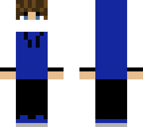 blue and white hoodie