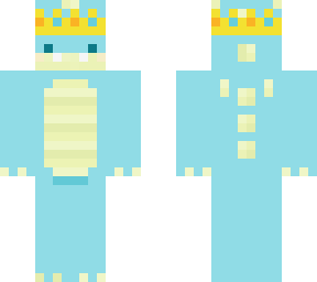 blue dragon with crown