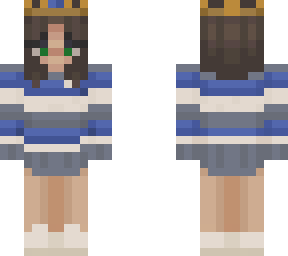 blue sweater w/ crown