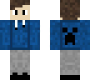 blue sweatshirt creeper