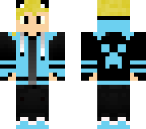 blue wolf gamer boy